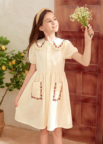 Кремова сукня SHEIN (346395988)