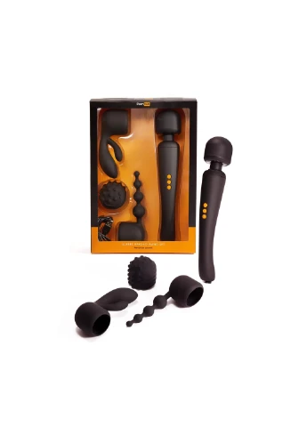 Вибромассажер с тремя насадками Supercharge Wand Set Pornhub (252612363)