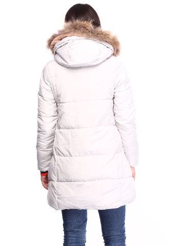 Светло-серая зимняя куртка Minishidun