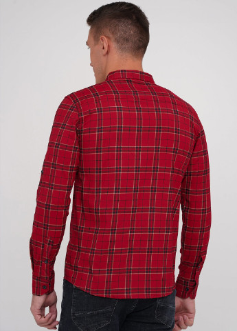 Красная кэжуал рубашка в клетку Trend Collection