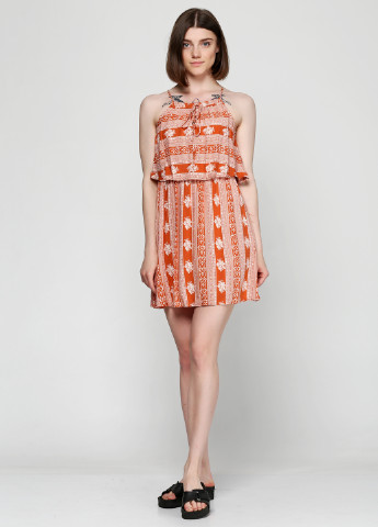 Оранжевое кэжуал платье Miami