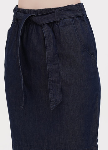 Темно-синяя джинсовая однотонная юбка Orsay карандаш