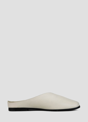 Бежевые мюли Cliford на низком каблуке