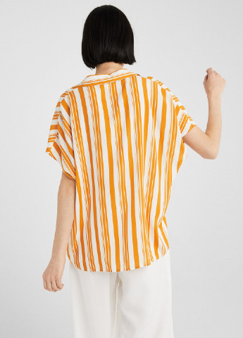 Оранжевая кэжуал рубашка в полоску Springfield