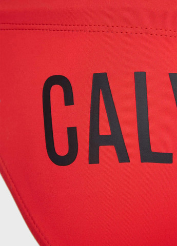 Мужские красные пляжные плавки брифы Calvin Klein