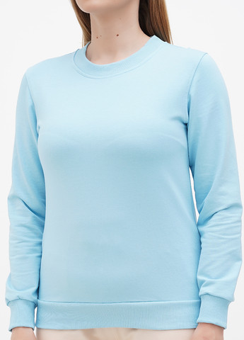 Голубой свитшот Shik однотонный без декора (295319908)