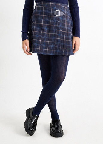 Темно-синій демісезонний комплект (спідниця, колготки) C&A