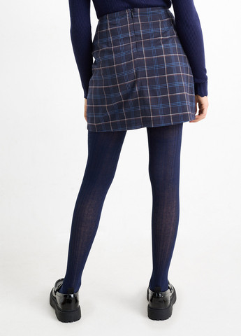 Темно-синій демісезонний комплект (спідниця, колготки) C&A