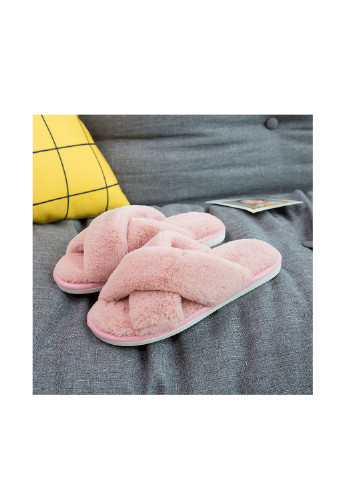 Капці Slippers однотонний рожевий домашній