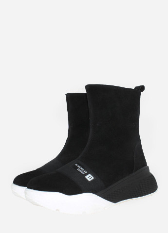 Зимние ботинки rf01110-11 черный Favi из натуральной замши