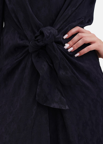 Темно-синя кежуал сукня H&M з квітковим принтом