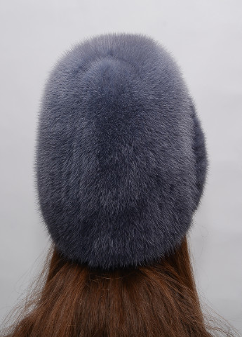 Зимняя женская норковая шапка из вязаного меха Меховой Стиль лобик (199429270)