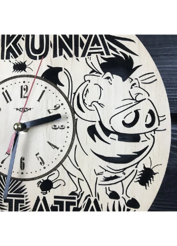 Дитячий настінний дерев`яний годинник «Тімон і Пумба» 7Arts (253567512)