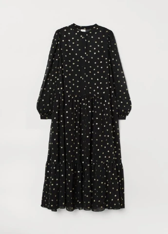 Чорна сукня H&M однотонна