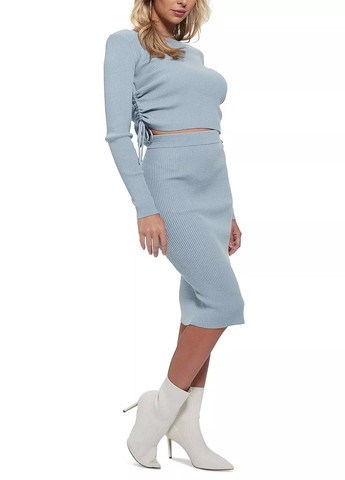 Голубой демисезонный свитер джемпер Guess