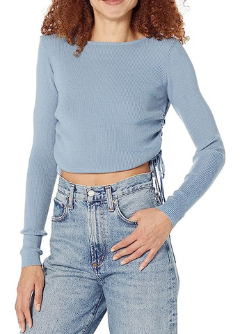 Голубой демисезонный свитер джемпер Guess