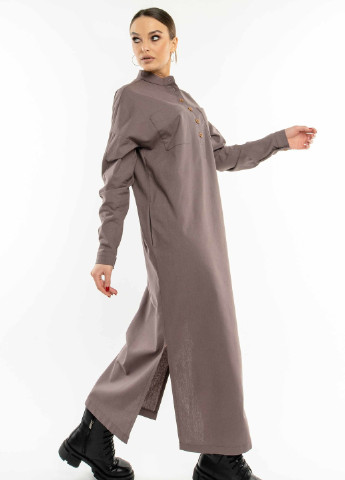 Лавандовое кэжуал платье Ри Мари однотонное