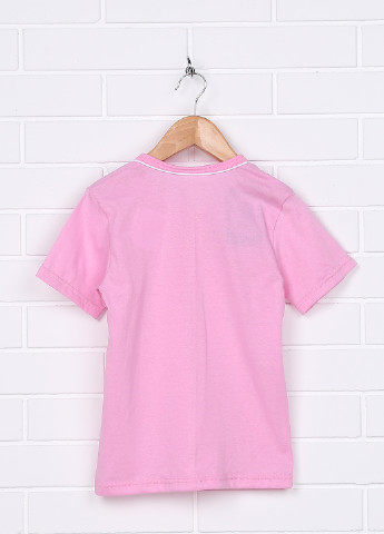 Розовая летняя футболка с коротким рукавом Baby Art