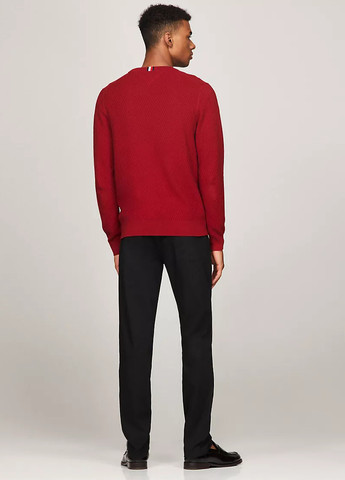 Темно-красный демисезонный свитер джемпер Tommy Hilfiger