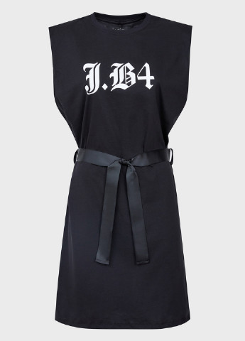 Черное кэжуал платье J.B4 (Just Before) с логотипом