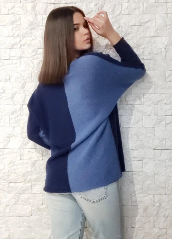 Синій зимовий джемпер джемпер Cashmere blend