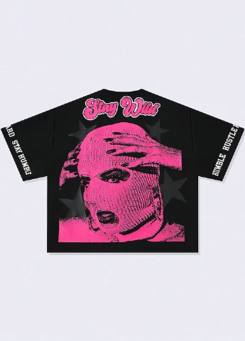 Черная футболка SHEIN