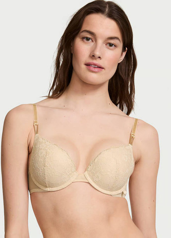 Светло-бежевый демисезонный комплект (бюстгальтер, трусики) Victoria's Secret