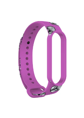 Ремінець Purple (ARM59259) ArmorStandart This is the Way для Xiaomi Mi Band 6/5 Dark Lord helmet (238135743)