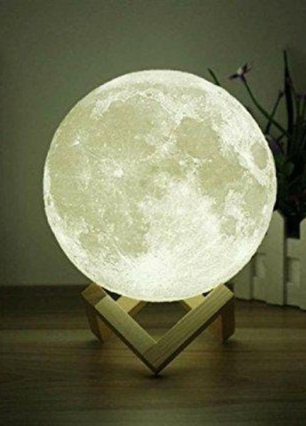 Настільний світильник 3D Місяць, 20 см Home Depot однотонний комбінований