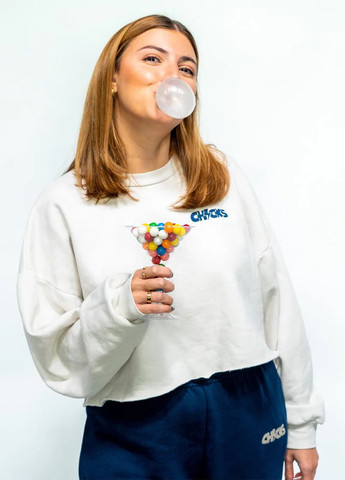 Світло-бежевий світшот Barstool Sports напис без декору (305774935)