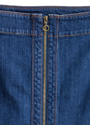 Темно-синяя джинсовая юбка H&M мини