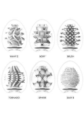 Набір яєць-мастурбаторів Egg New Standard Pack (6 яєць) Tenga (254151898)