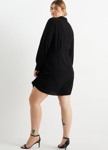 Чорна кежуал сукня сукня-сорочка C&A однотонна