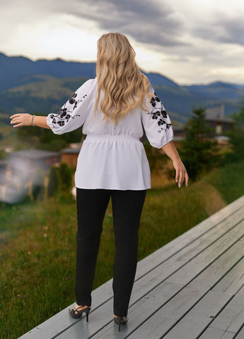 Черный демисезонный комплект (блуза, брюки) No Brand