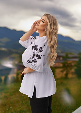 Черный демисезонный комплект (блуза, брюки) No Brand