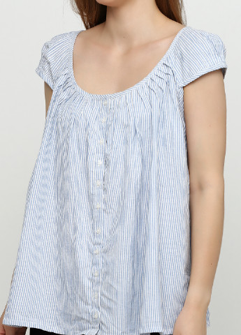 Голубая летняя блуза Kookai