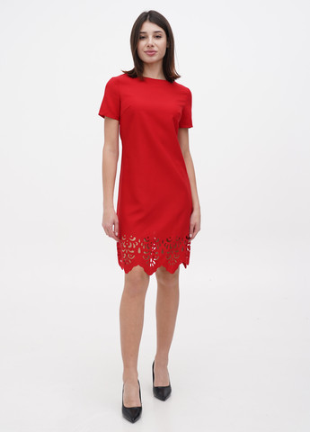 Красное кэжуал платье Dioni однотонное