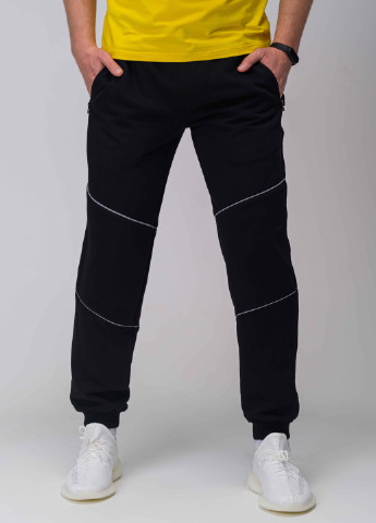 Черные спортивные демисезонные шаровары брюки Custom Wear