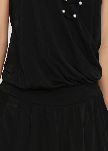Черное кэжуал платье баллон Liu Jo однотонное