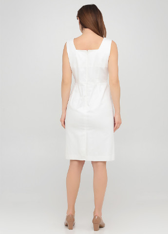Молочное кэжуал платье футляр The J. Peterman Company однотонное