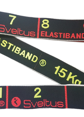 Еспандер для фітнесу Elastiband 15 кг Чорний (SLTS-0143) Sveltus (253162171)