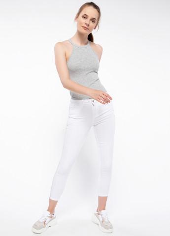 Белые кэжуал летние брюки DeFacto
