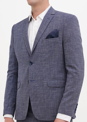 Серо-синий демисезонный костюм (пиджак, брюки) брючный Federico Cavallini