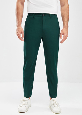 Темно-зеленый демисезонный костюм (пиджак, брюки) брючный SHEIN