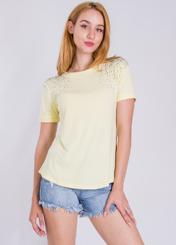 Світло-жовта літня футболка Sarah Chole