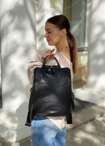 Жіночий рюкзак Polina&Eiterou чорний кежуал