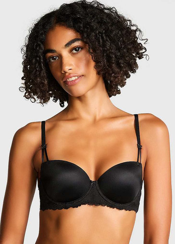 Черный демисезонный комплект (бюстгальтер, трусики) Victoria's Secret