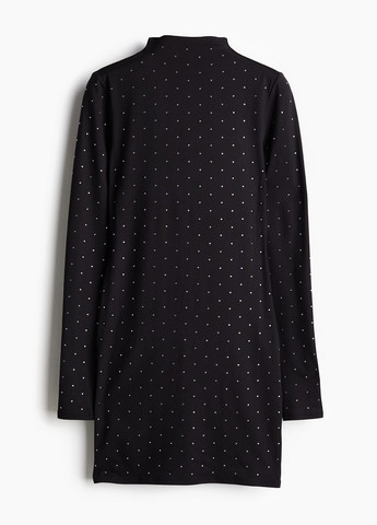 Чорна коктейльна сукня H&M однотонна