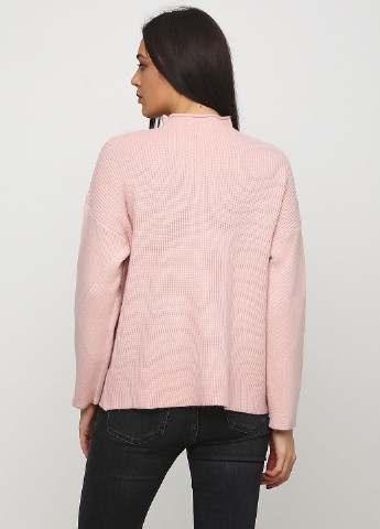 Рожевий демісезонний светр Max long fashion