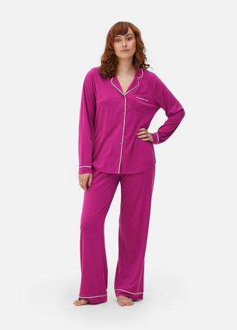 Фиолетовая всесезон пижама (рубашка, брюки) рубашка + брюки Primark